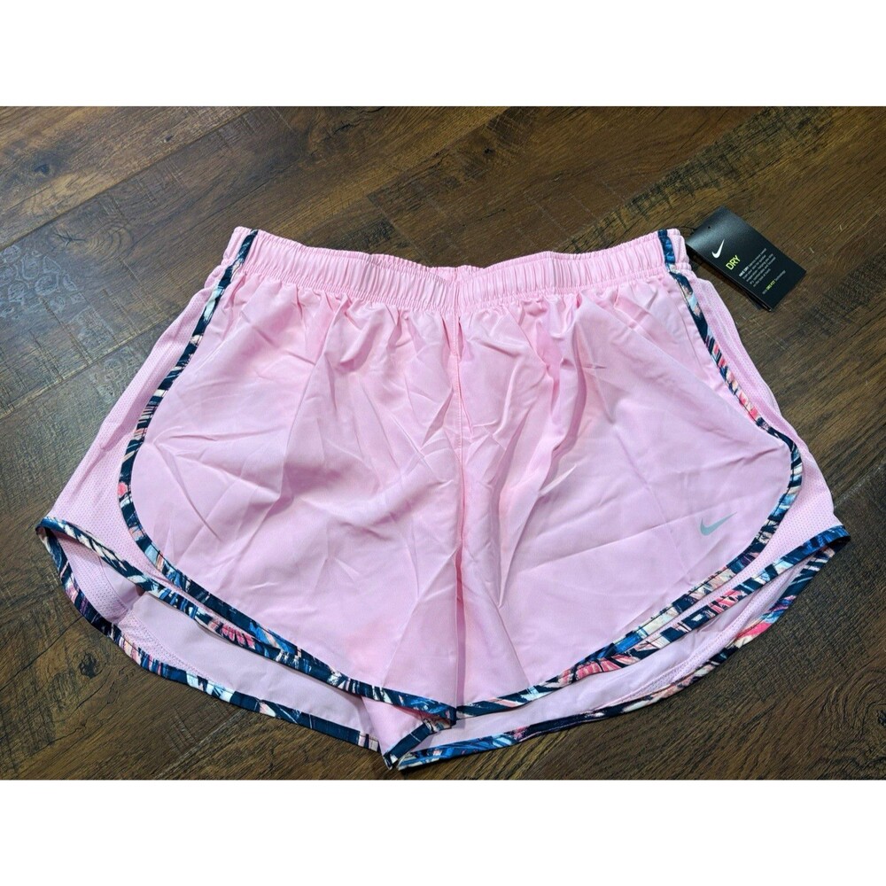 Nike Dri-FIT Women’s Running Shorts Pink Solid Standard Fit XL Regular